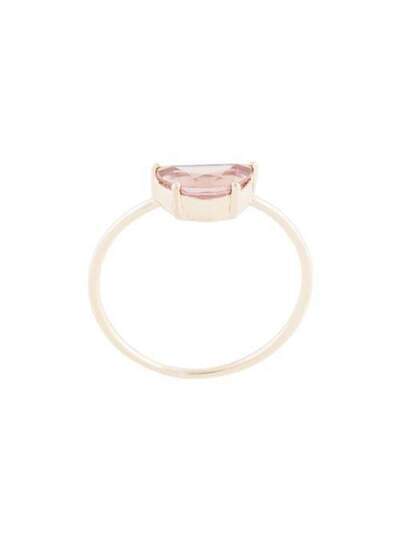 Natalie Marie Half Moon Ring with Peach Zircon AW20189YG