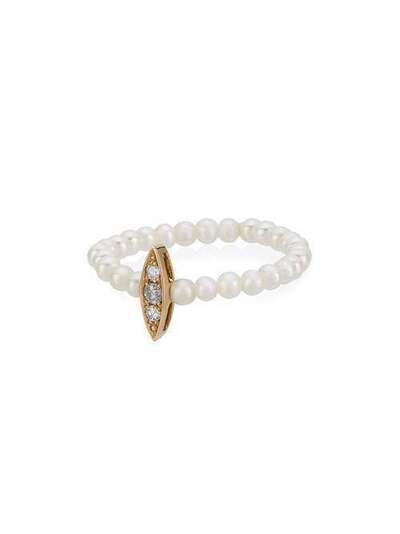 Anissa Kermiche кольцо 'Perle' с жемчугом и бриллиантами R4056