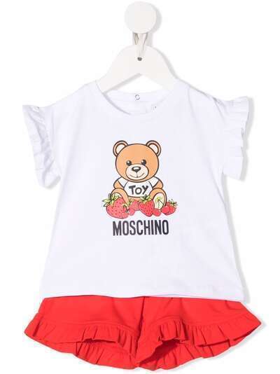 Moschino Kids шорты с оборками