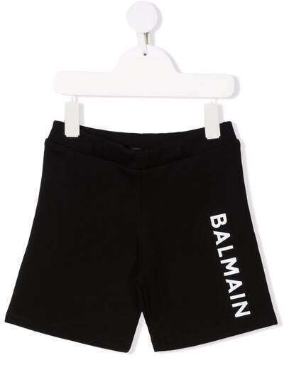 Balmain Kids шорты с логотипом