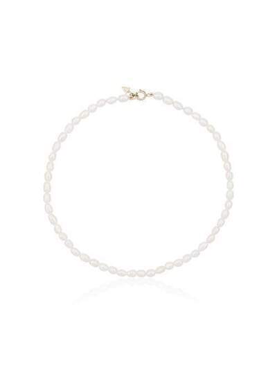 Loren Stewart white 14K gold and pearl anklet A19217PEARLANKLET