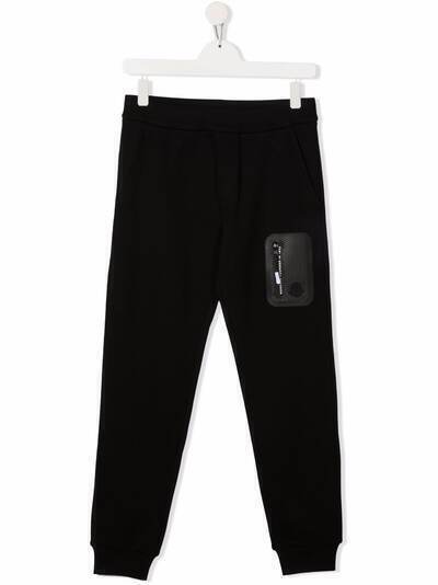 Moncler Enfant спортивные брюки с карманами на молнии