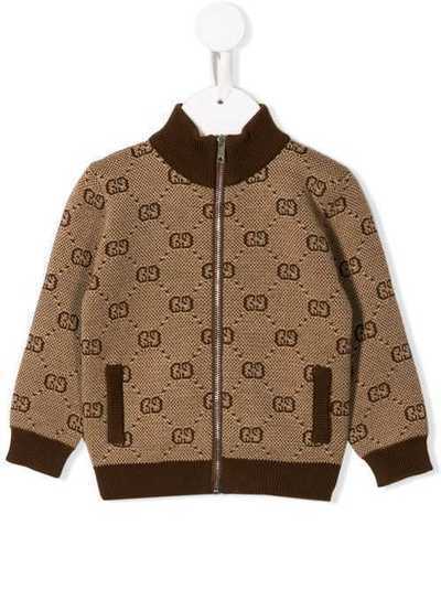 Gucci Kids трикотажная куртка с узором GG 574618XKASZ