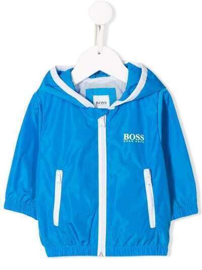 Boss Kids куртка с капюшоном и логотипом J06205760