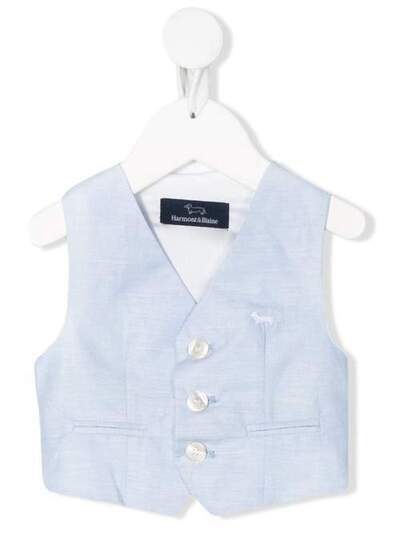 Harmont & Blaine Junior embroidered logo waistcoat 202JLK002