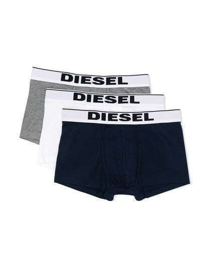 Diesel Kids комплект из трех боксеров с логотипом