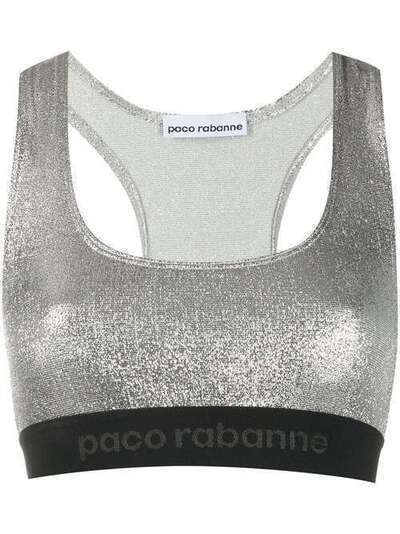 Paco Rabanne спортивный бюстгальтер с логотипом 20PJT00001VI0222