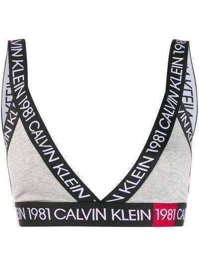 Calvin Klein Underwear бюстгальтер с логотипом и треугольными чашками 000QF5447E
