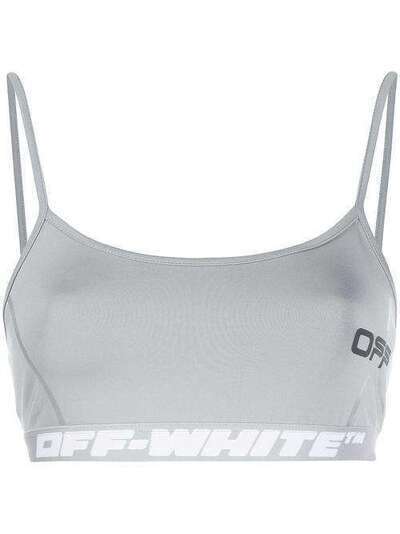 Off-White спортивный бюстгальтер с логотипом OWAE002R20H810870606