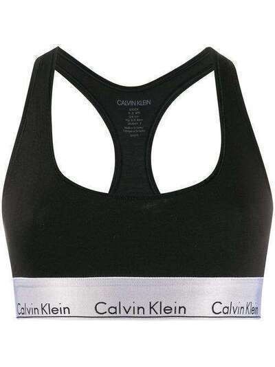 Calvin Klein Underwear спортивный бюстгальтер с вырезом халтер 000QF5579E