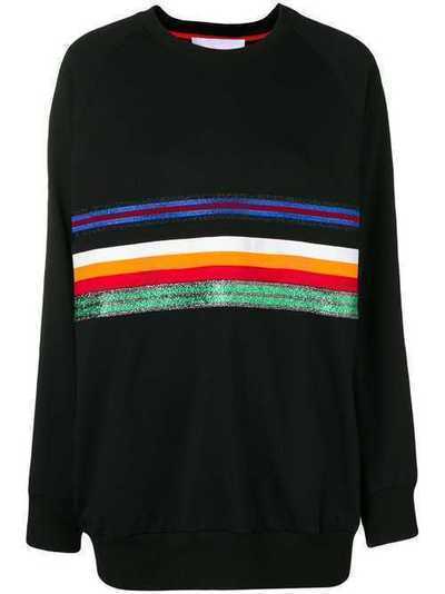 No Ka' Oi oversized stripe front sweatshirt P3CFENOKW65686A0