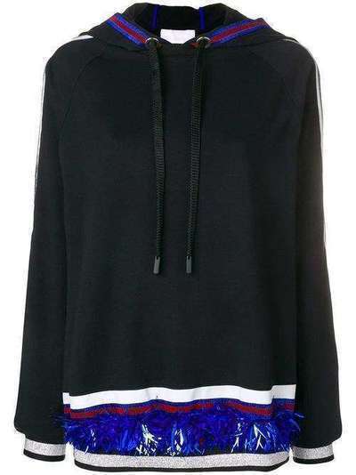 No Ka' Oi stripe and sequin detail hoodie P3CFENOKW64683A0