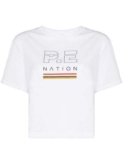 P.E Nation укороченная футболка с логотипом PECORET012