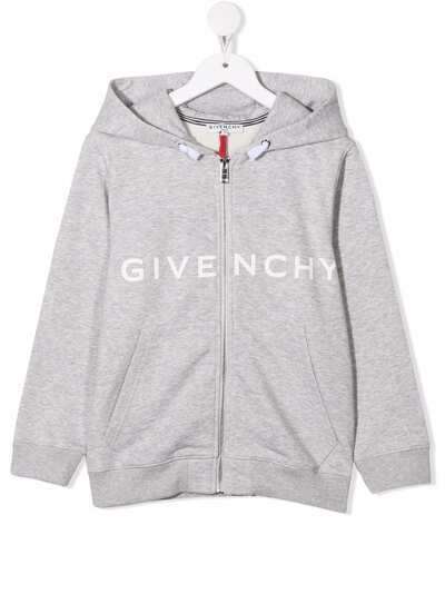 Givenchy Kids худи на молнии с логотипом