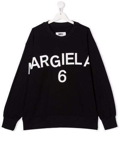 MM6 Maison Margiela Kids толстовка с логотипом