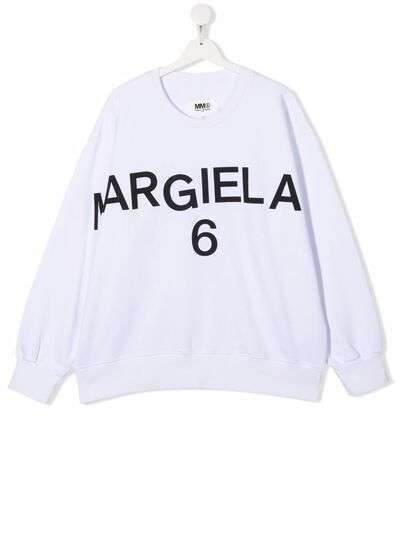 MM6 Maison Margiela Kids толстовка с логотипом