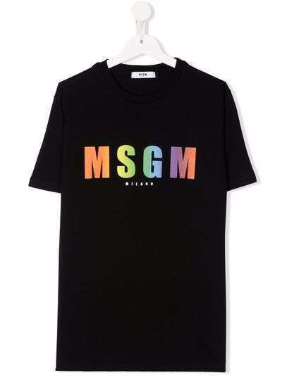 MSGM Kids футболка с логотипом