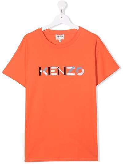 Kenzo Kids футболка из органического хлопка с логотипом