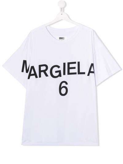 MM6 Maison Margiela Kids футболка с логотипом
