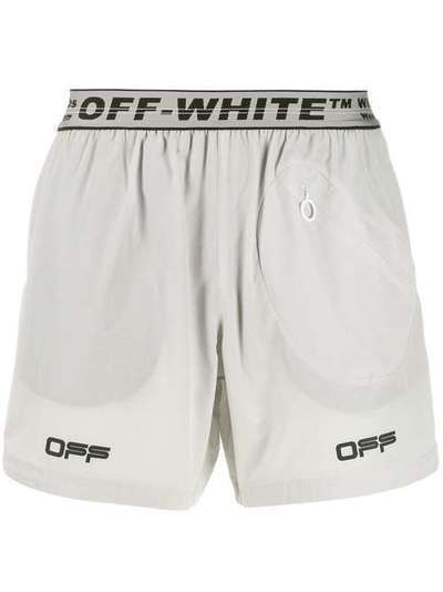 Off-White спортивные шорты с логотипом OMVH001R20G380290610