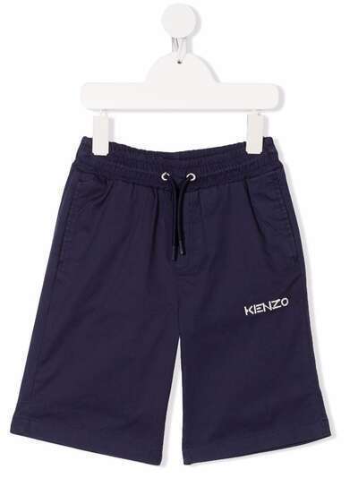 Kenzo Kids шорты с вышитым логотипом