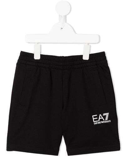 Emporio Armani Kids шорты-бермуды EA7 с логотипом