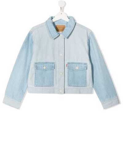 Levi's Kids джинсовая куртка с контрастными вставками EB116L6A