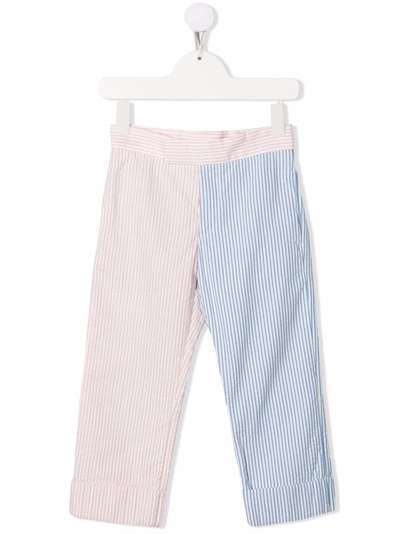 Thom Browne Kids двухцветные брюки в полоску