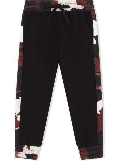 Dolce & Gabbana Kids спортивные брюки с камуфляжным принтом