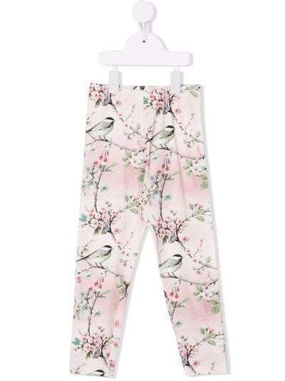 Monnalisa брюки с цветочным принтом