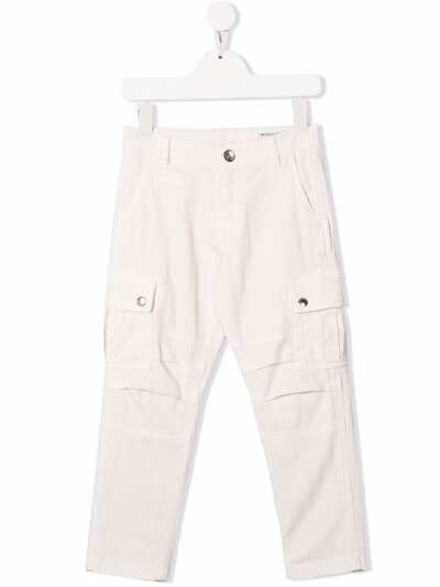 Brunello Cucinelli Kids брюки карго с карманами
