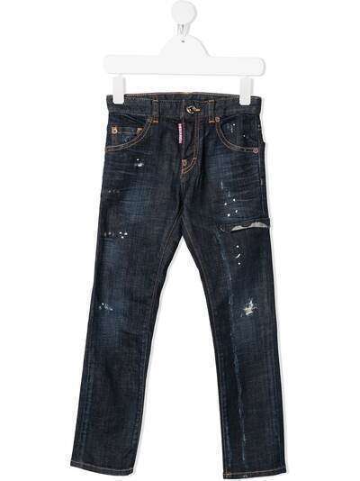 Dsquared2 Kids джинсы с эффектом разбрызганной краски