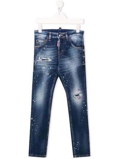 Dsquared2 Kids прямые джинсы средней посадки