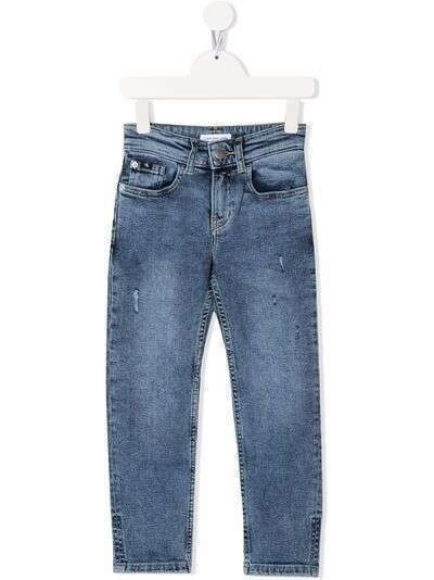 Calvin Klein Kids прямые джинсы с заниженной талией