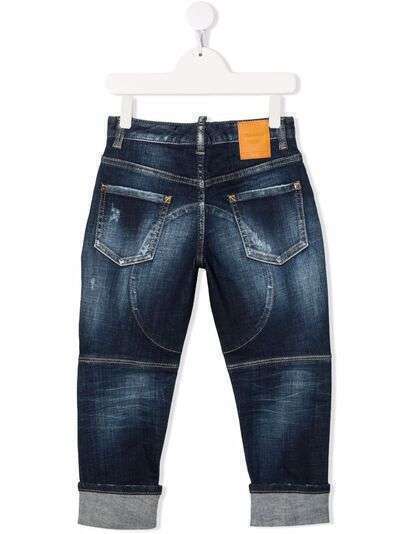 Dsquared2 Kids джинсы в технике пэчворк