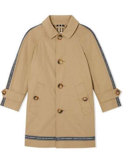 Burberry Kids пальто с логотипом 8025058