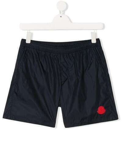 Moncler Kids плавки-шорты с вышитым логотипом 2C7012053326