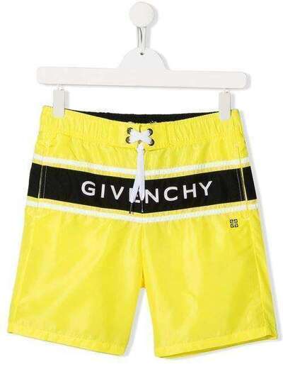 Givenchy Kids плавки-шорты с логотипом H20028535