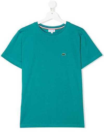 Lacoste Kids футболка с круглым вырезом и вышитым логотипом TJ144200S5J