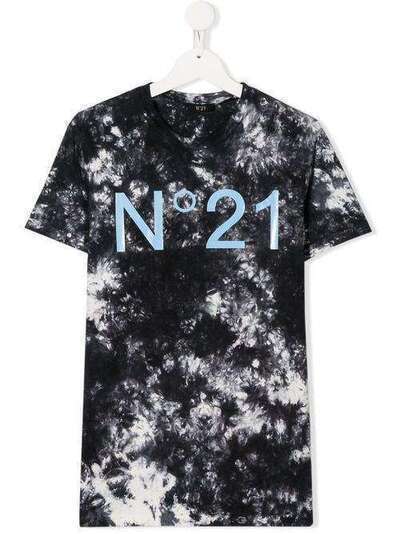 Nº21 Kids футболка с принтом тай-дай и логотипом N2149BN0048