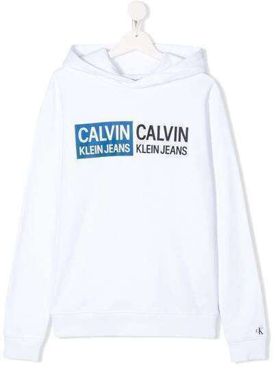 Calvin Klein Kids толстовка с логотипом IB0IB00358YAF