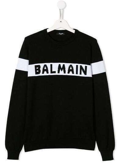 Balmain Kids свитер с логотипом 6M9710MD100