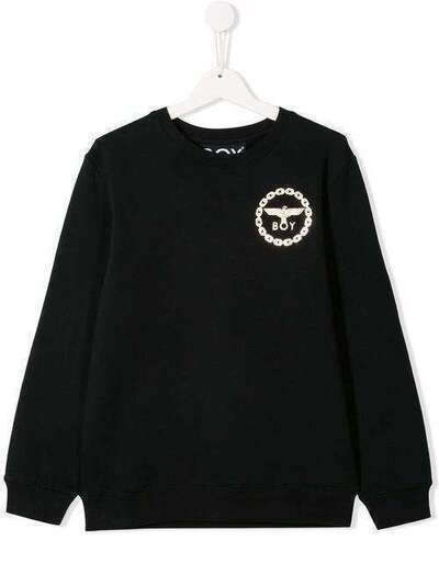 Boy London Kids толстовка с логотипом EAGLEBACKPRINTBGT