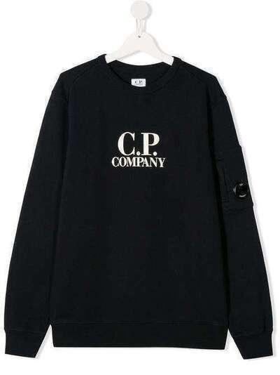 Cp Company Kids TEEN logo print sweatshirt CKSS012C003569W