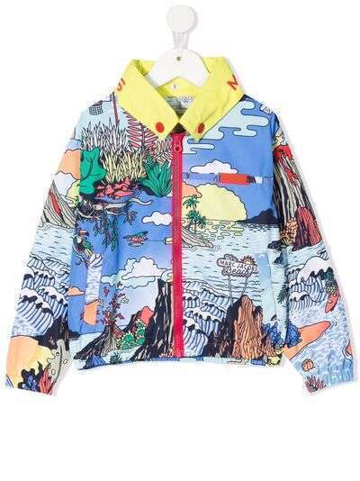 The Marc Jacobs Kids куртка-рубашка с графичным принтом