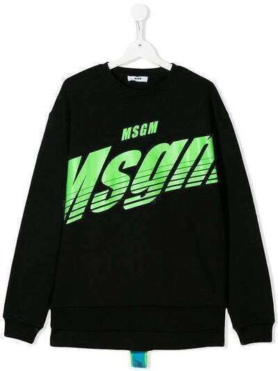 Msgm Kids свитер с длинными рукавами и логотипом 22424