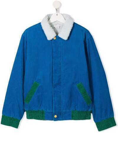 Stella McCartney Kids вельветовая куртка в стиле колор-блок