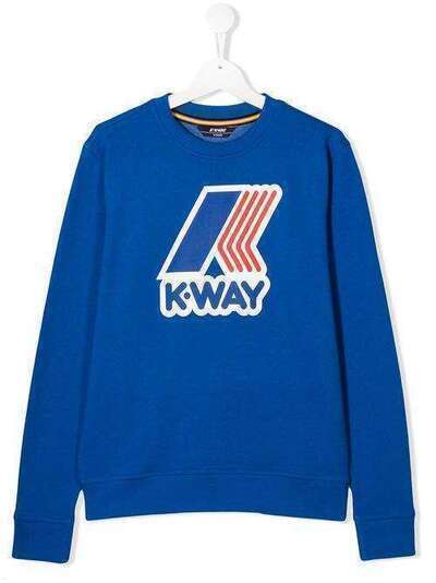 K Way Kids graphic logo-print sweatshirt K009GI0