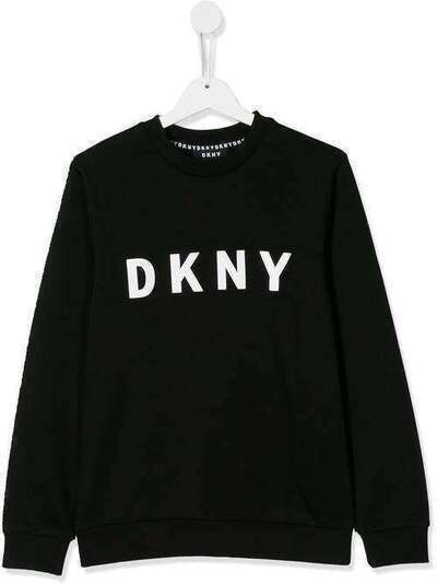 Dkny Kids толстовка с круглым вырезом и логотипом D25C9209B