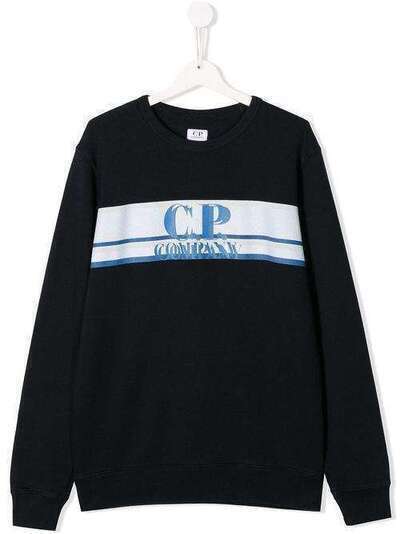 Cp Company Kids толстовка с круглым вырезом и логотипом 08CKSS045A003569W